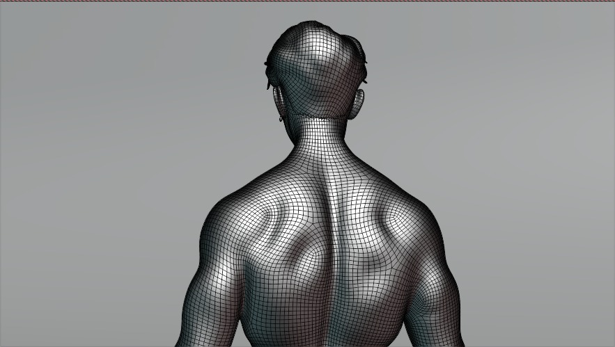 Male Medevil Character Model  Low-poly 3D model_4