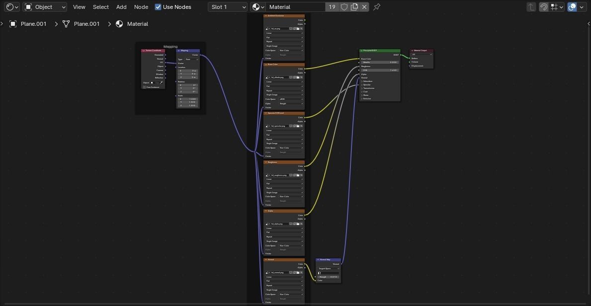 low poly big grass Low-poly 3D model_5