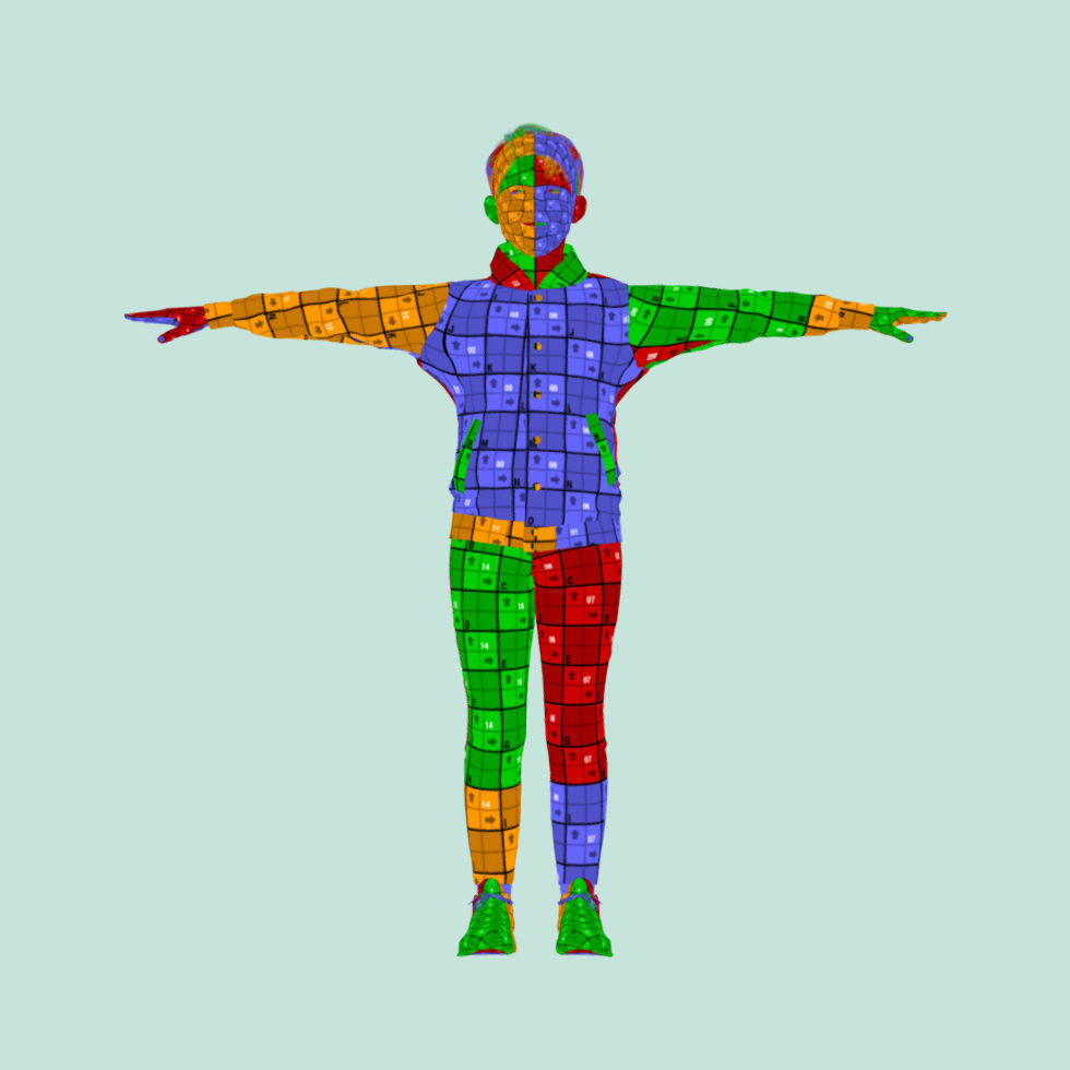 T-Pose rigged Boy 3D model_6