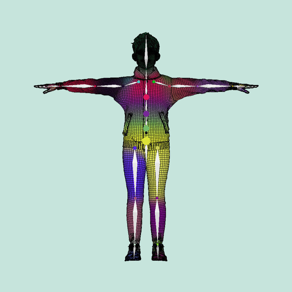 T-Pose rigged Boy 3D model_7