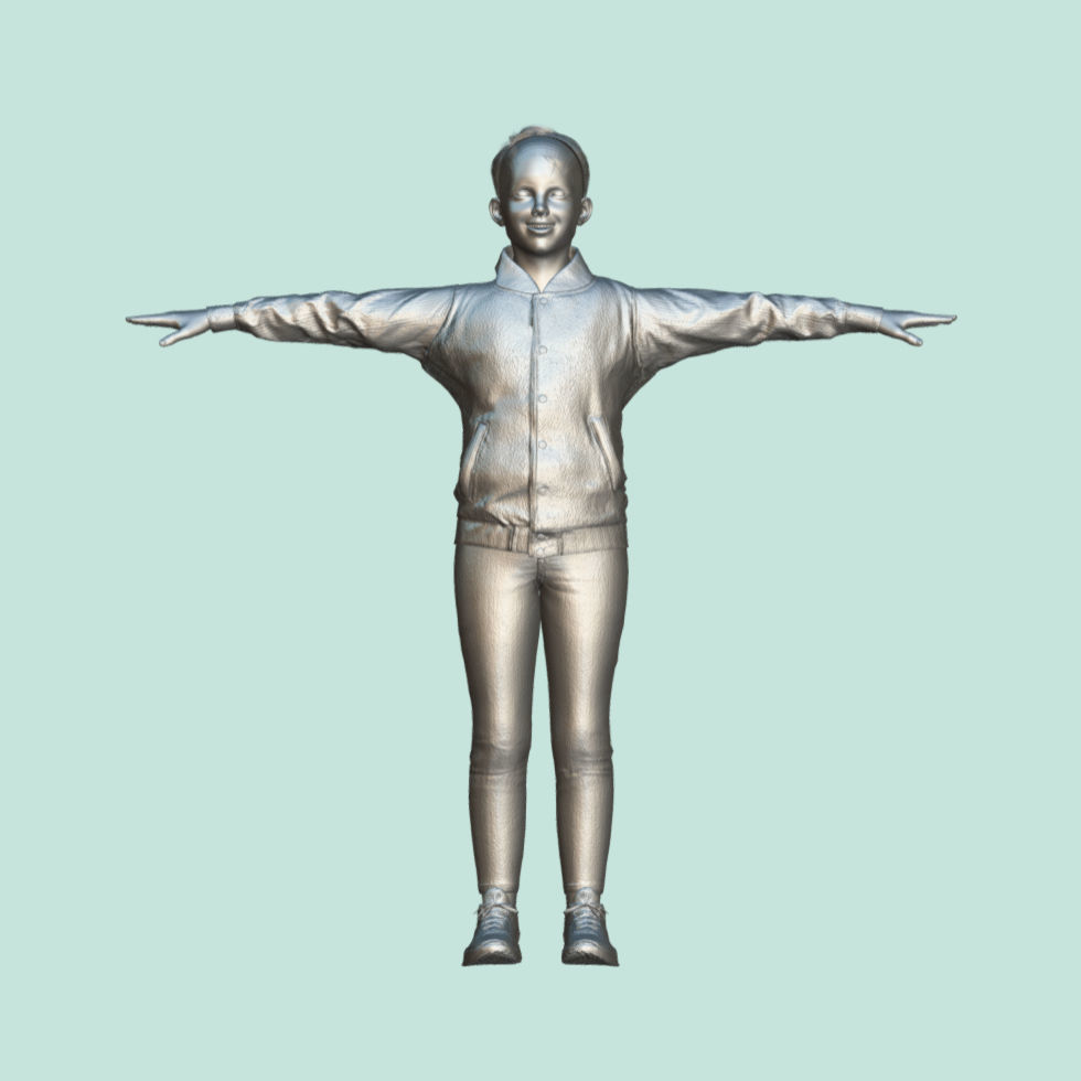 T-Pose rigged Boy 3D model_3