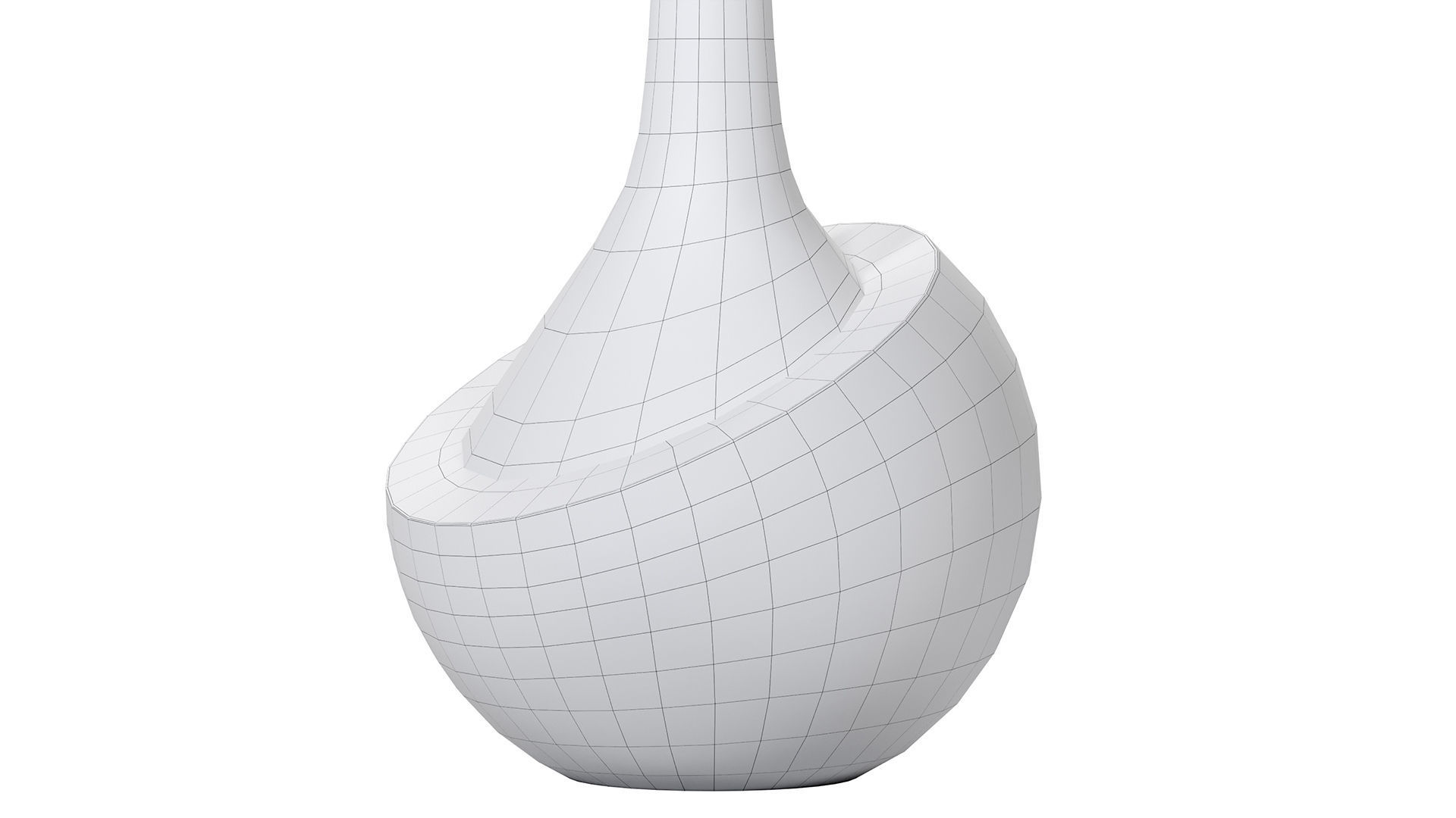 Modern sculptural side table 3D model_16