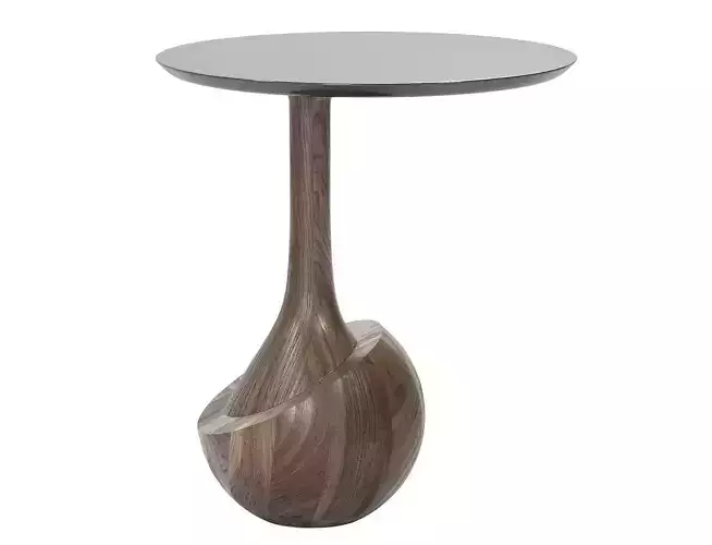 Modern sculptural side table