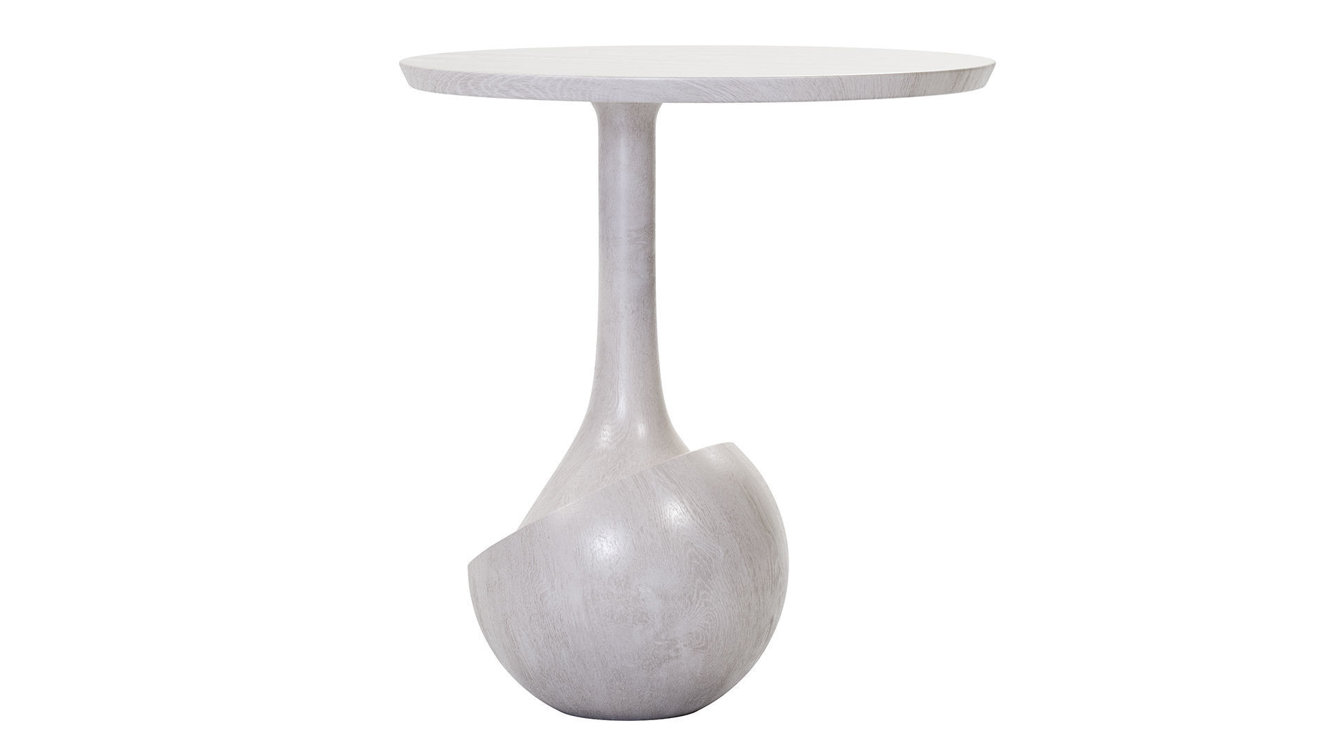 Modern sculptural side table 3D model_11