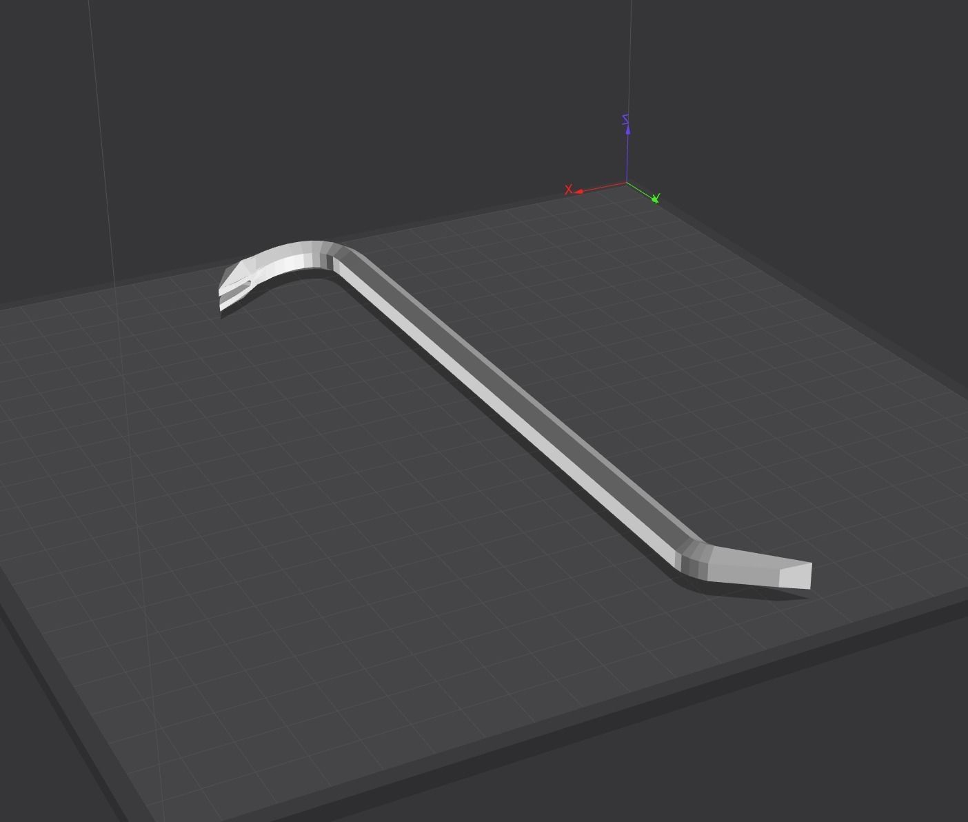 crowbar Free low-poly 3D model_1