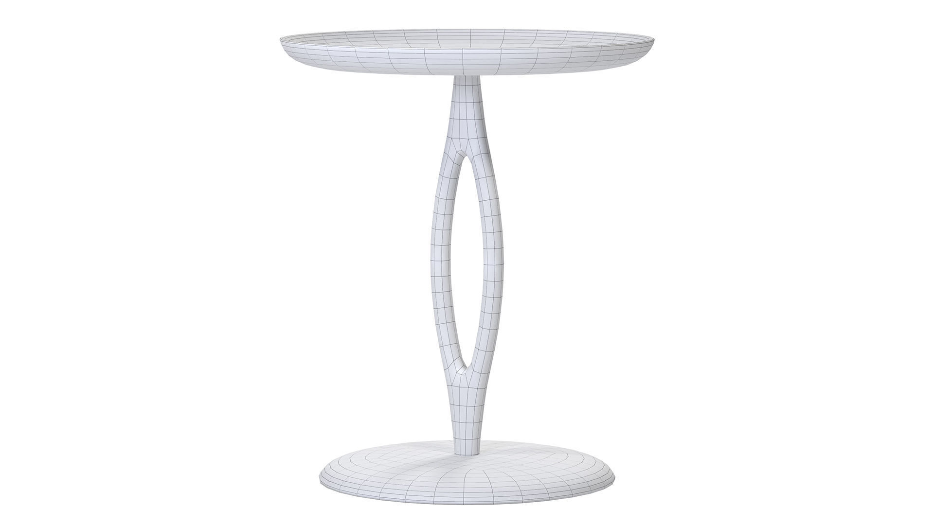 Loop raw shape side table 3D model_6