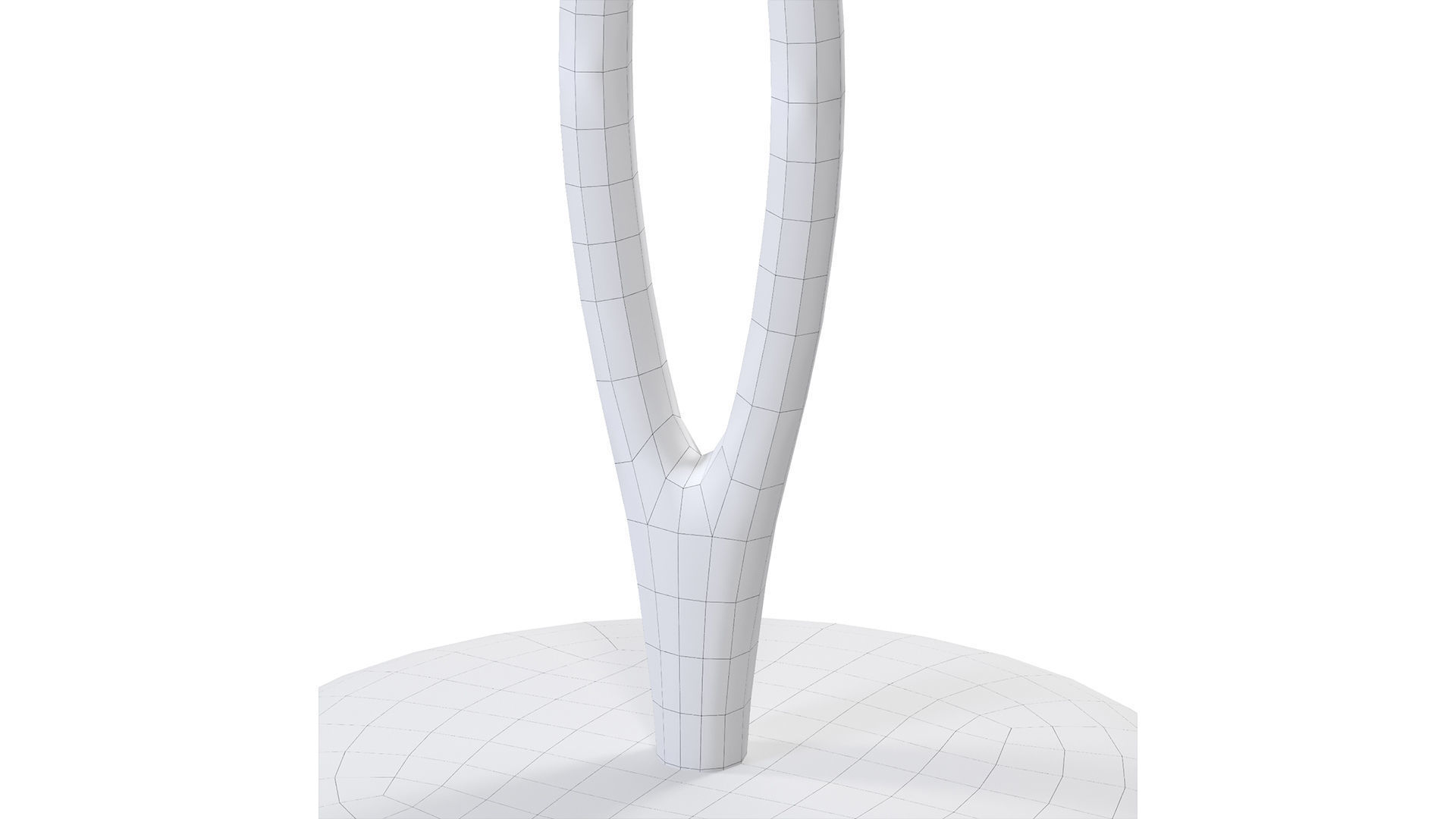 Loop raw shape side table 3D model_10