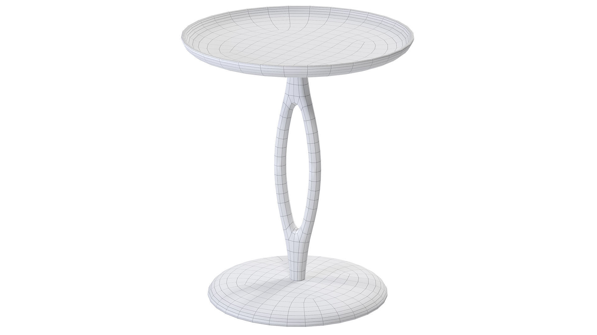 Loop raw shape side table 3D model_8