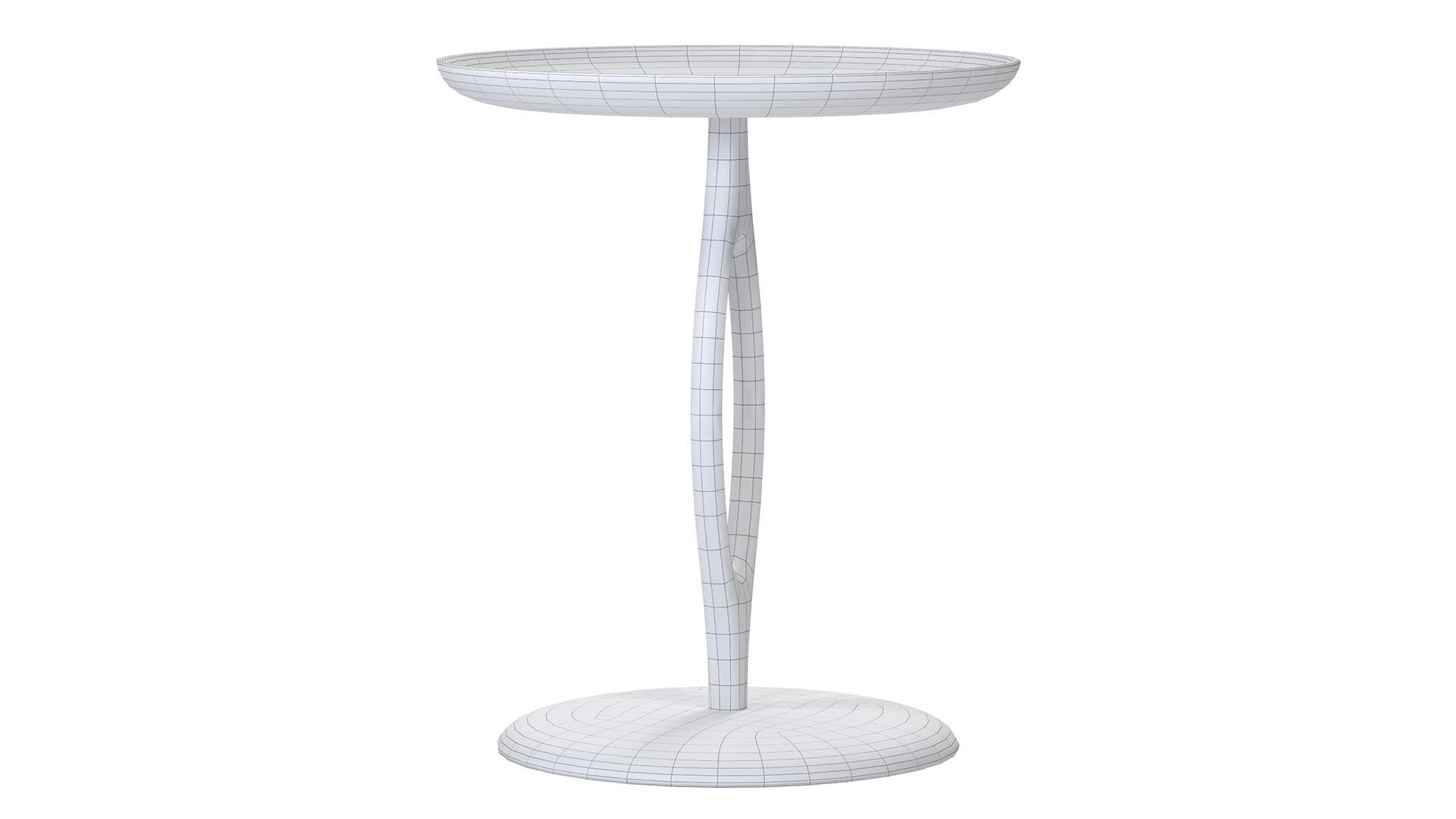 Loop raw shape side table 3D model_4