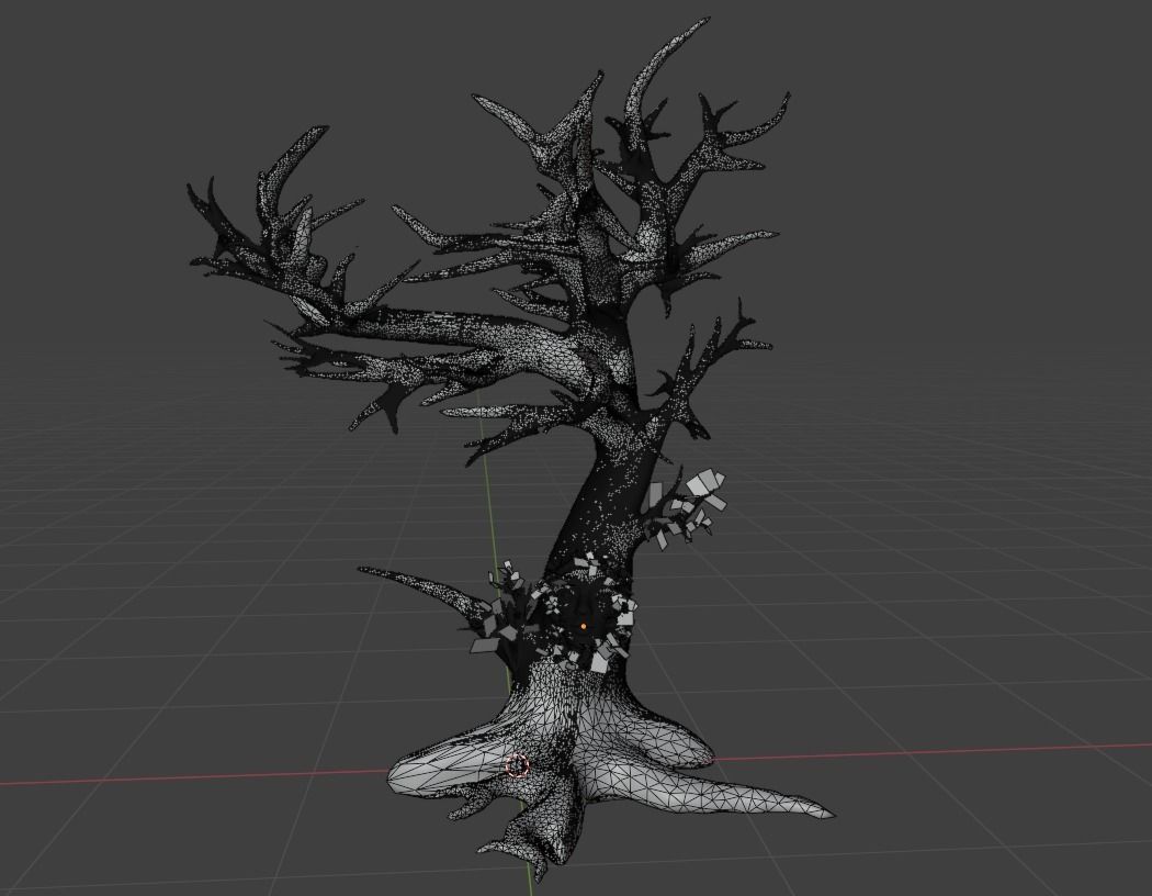 Magic forest tree 3D model_4