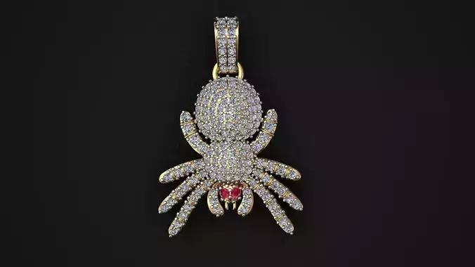 Spider Diamond Pendant