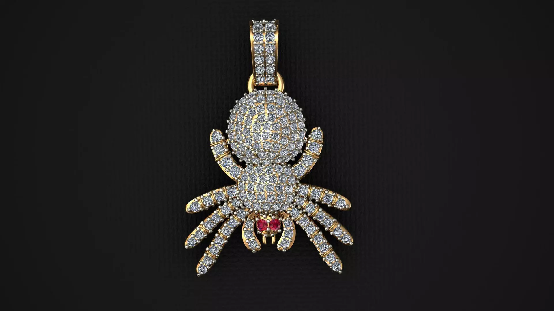 Spider Diamond Pendant 3D print model
