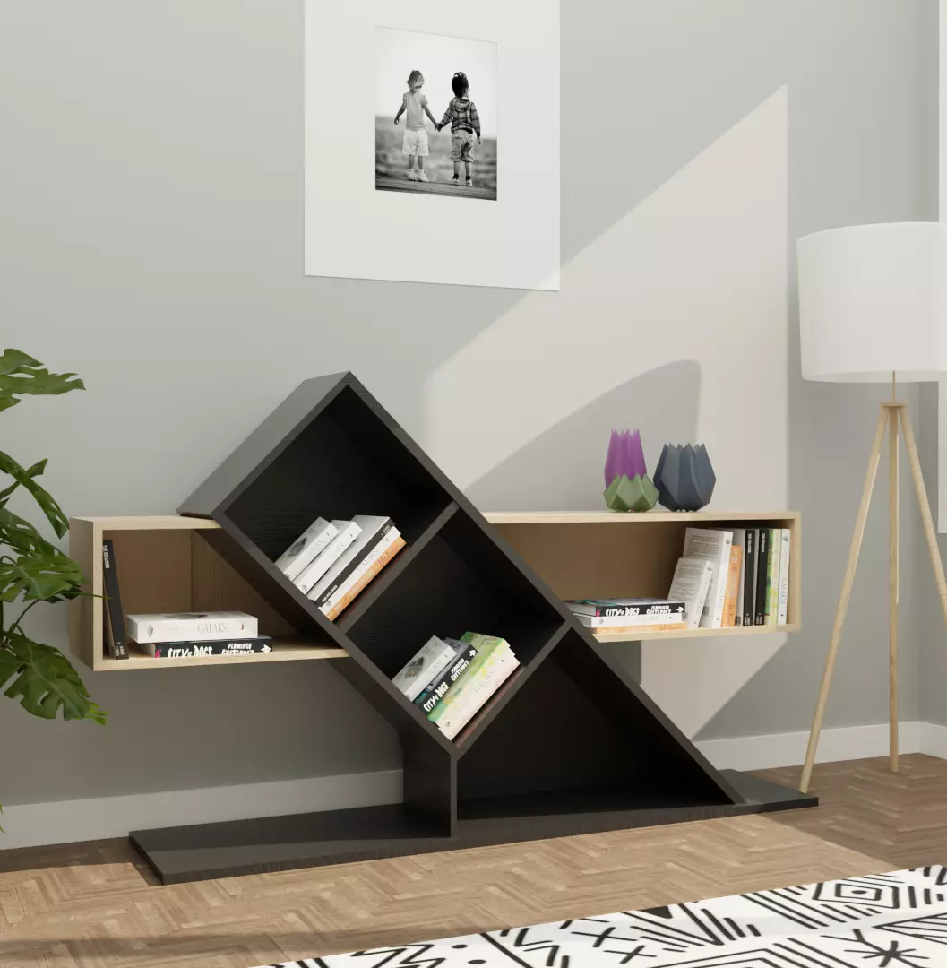 SlantEdge Bookshelf Free low-poly 3D model