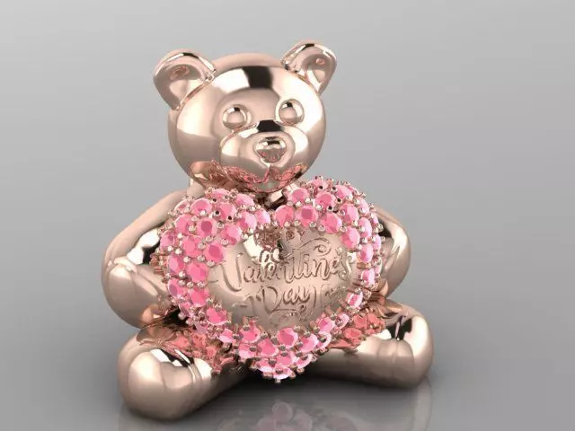 TEDDY PENDANT 3D print model_0
