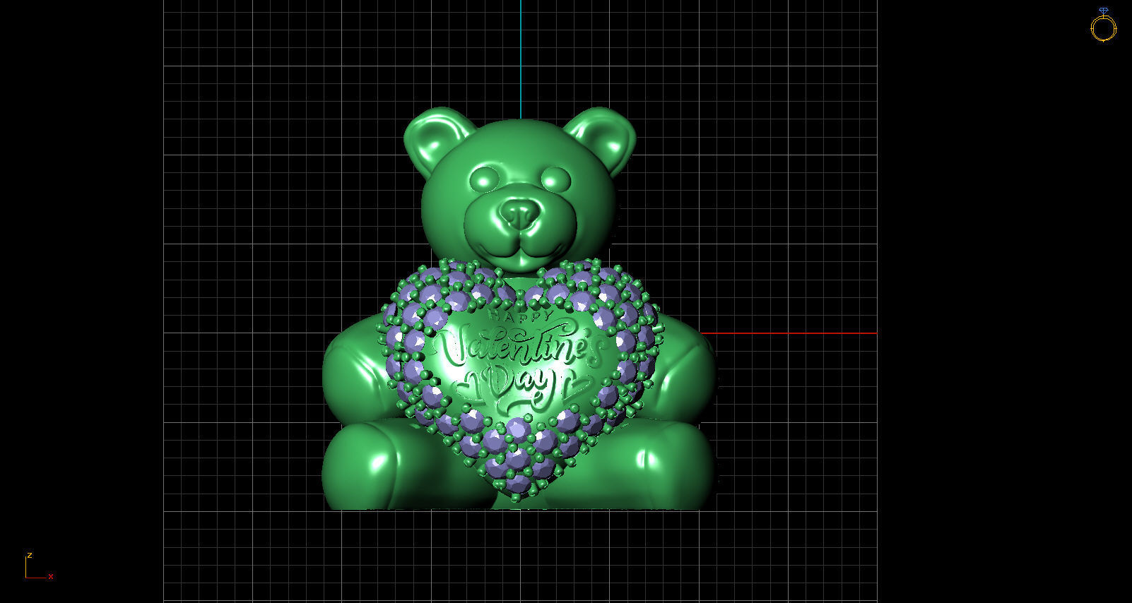 TEDDY PENDANT 3D print model_6
