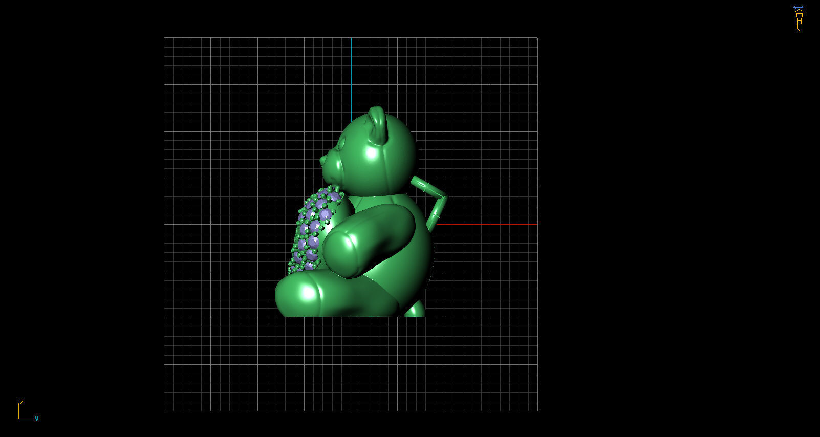 TEDDY PENDANT 3D print model_7