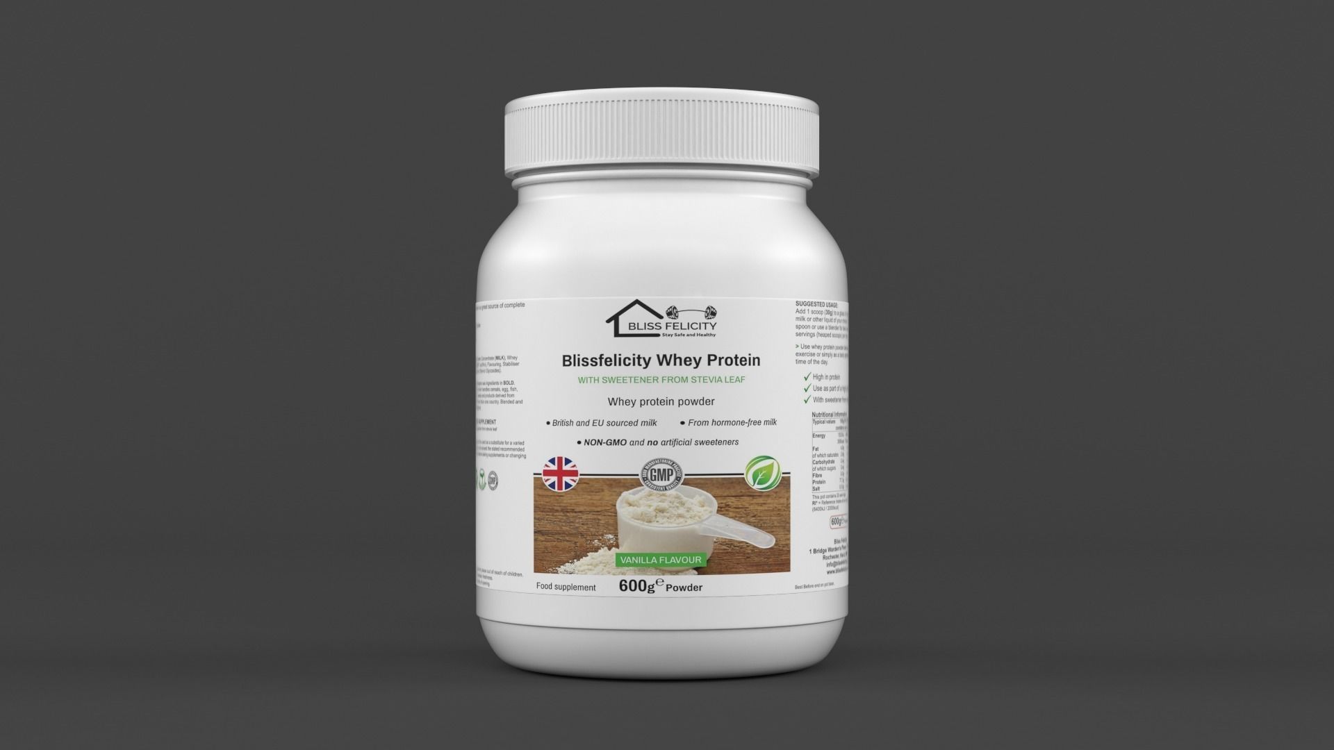 Protein Powder 3D model_1