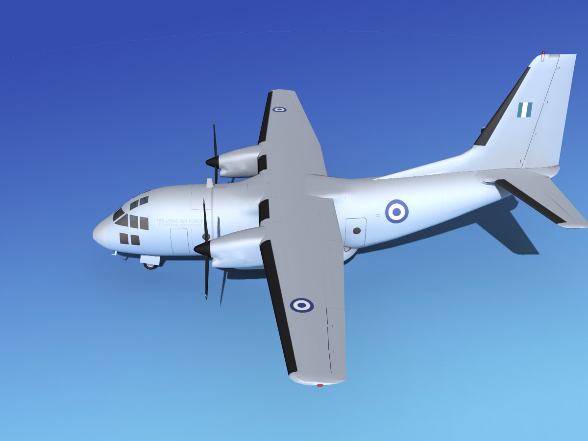 Alenia C-27A Spartan Greece 3D model_12