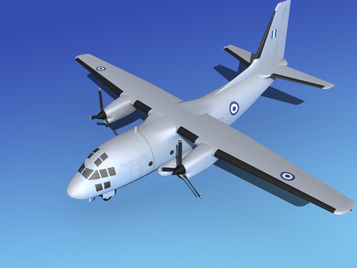 Alenia C-27A Spartan Greece 3D model_14