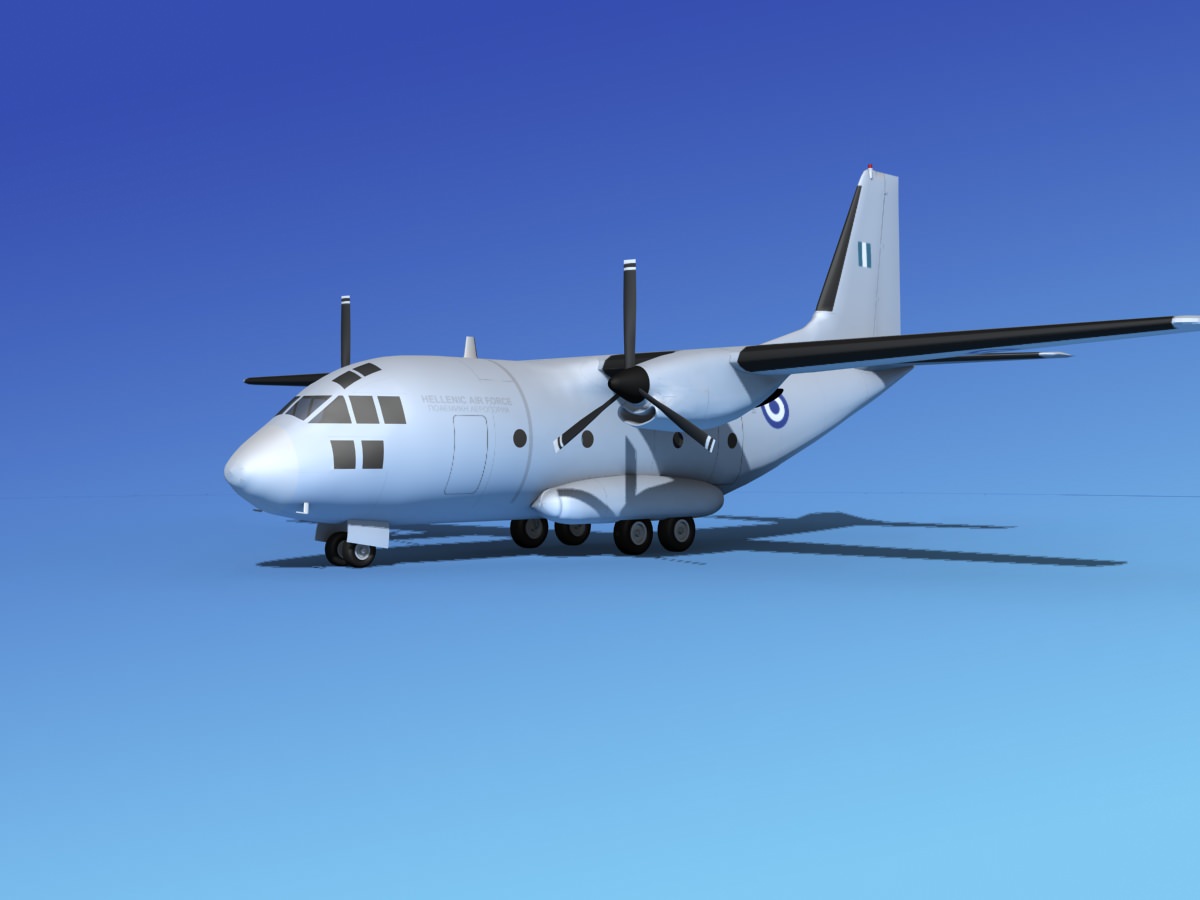 Alenia C-27A Spartan Greece 3D model_5