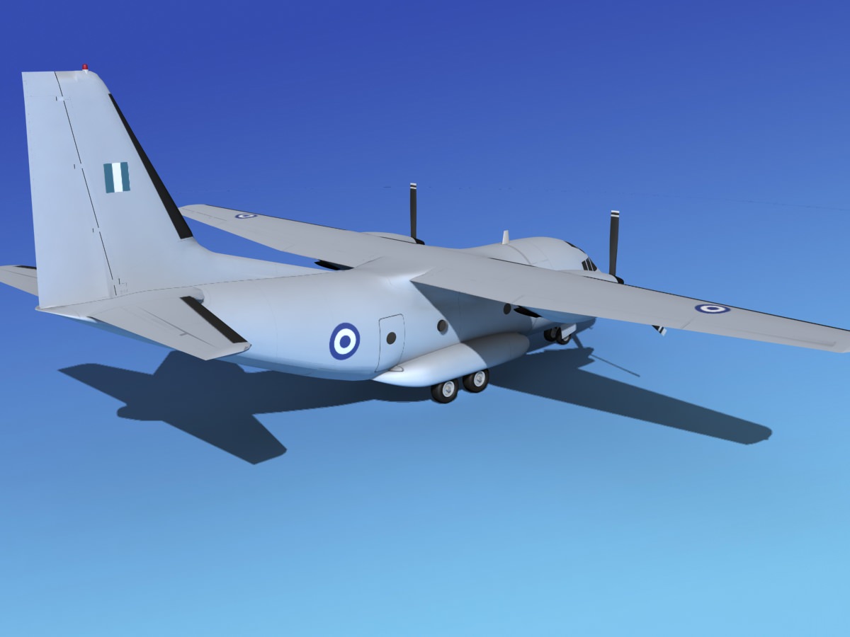 Alenia C-27A Spartan Greece 3D model_9