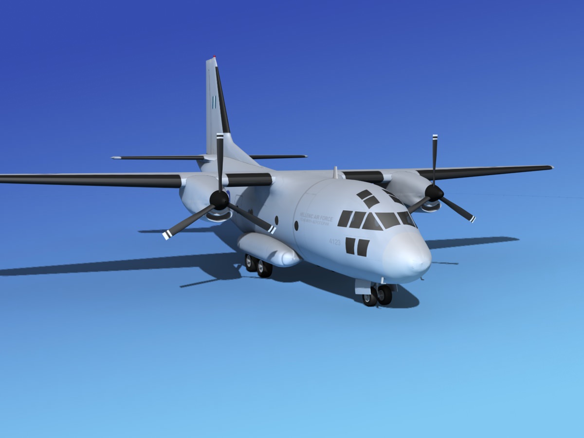Alenia C-27A Spartan Greece 3D model_7