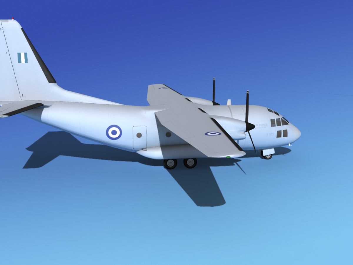 Alenia C-27A Spartan Greece 3D model_8