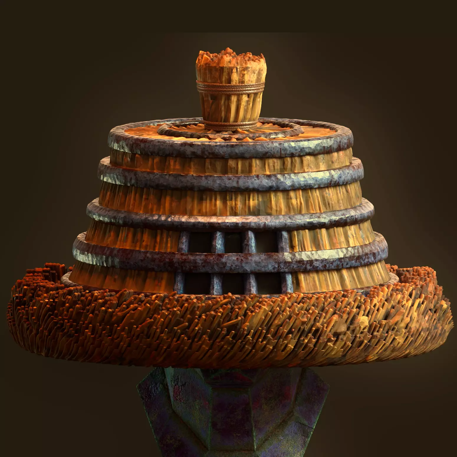 Samurai Ronin Hat  3D print model_0