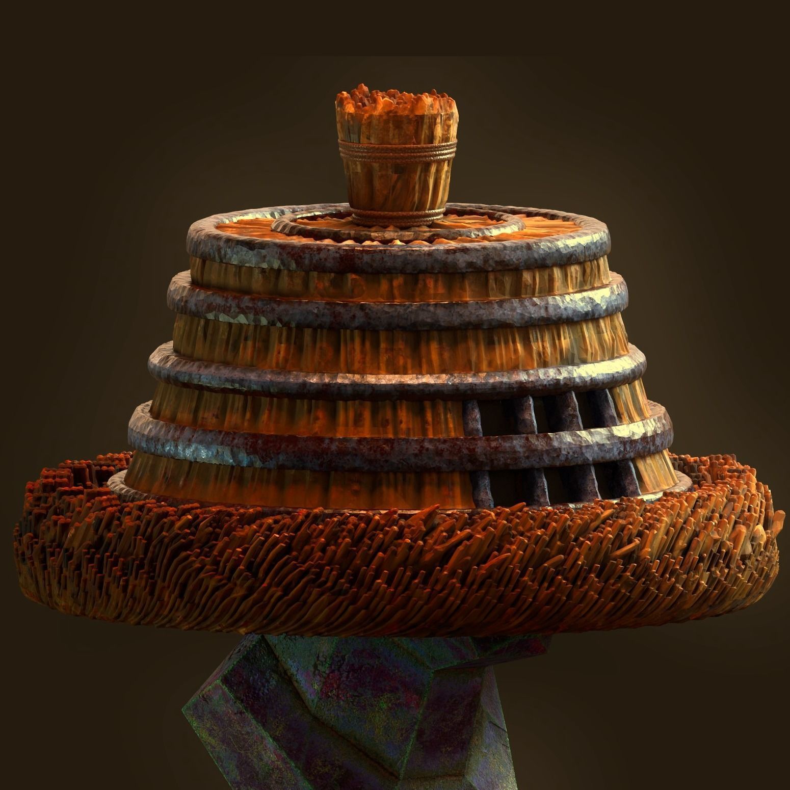 Samurai Ronin Hat  3D print model_1