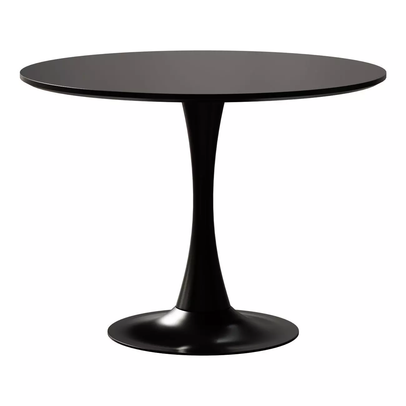 Tulip D100 table black 3D model_0