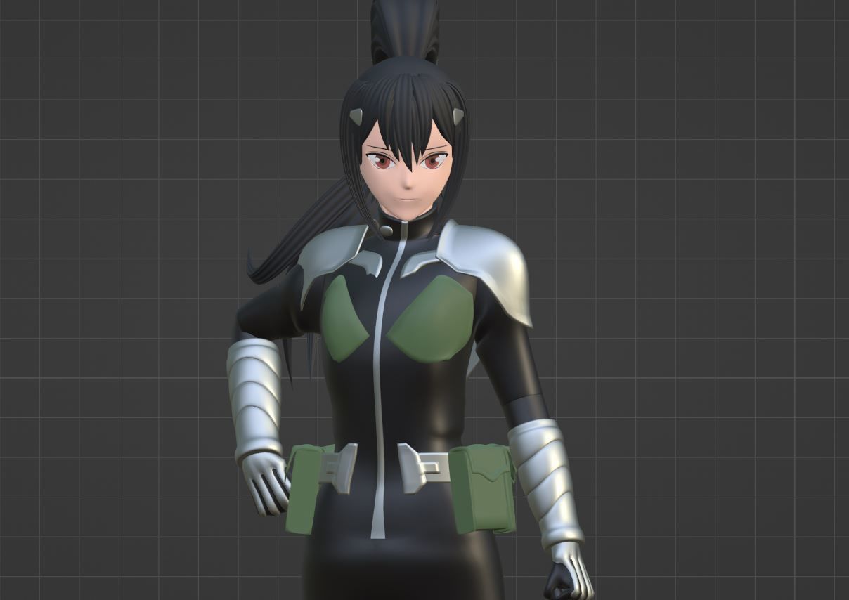 Mina Ashiro - Kaiju no8 3D model_8