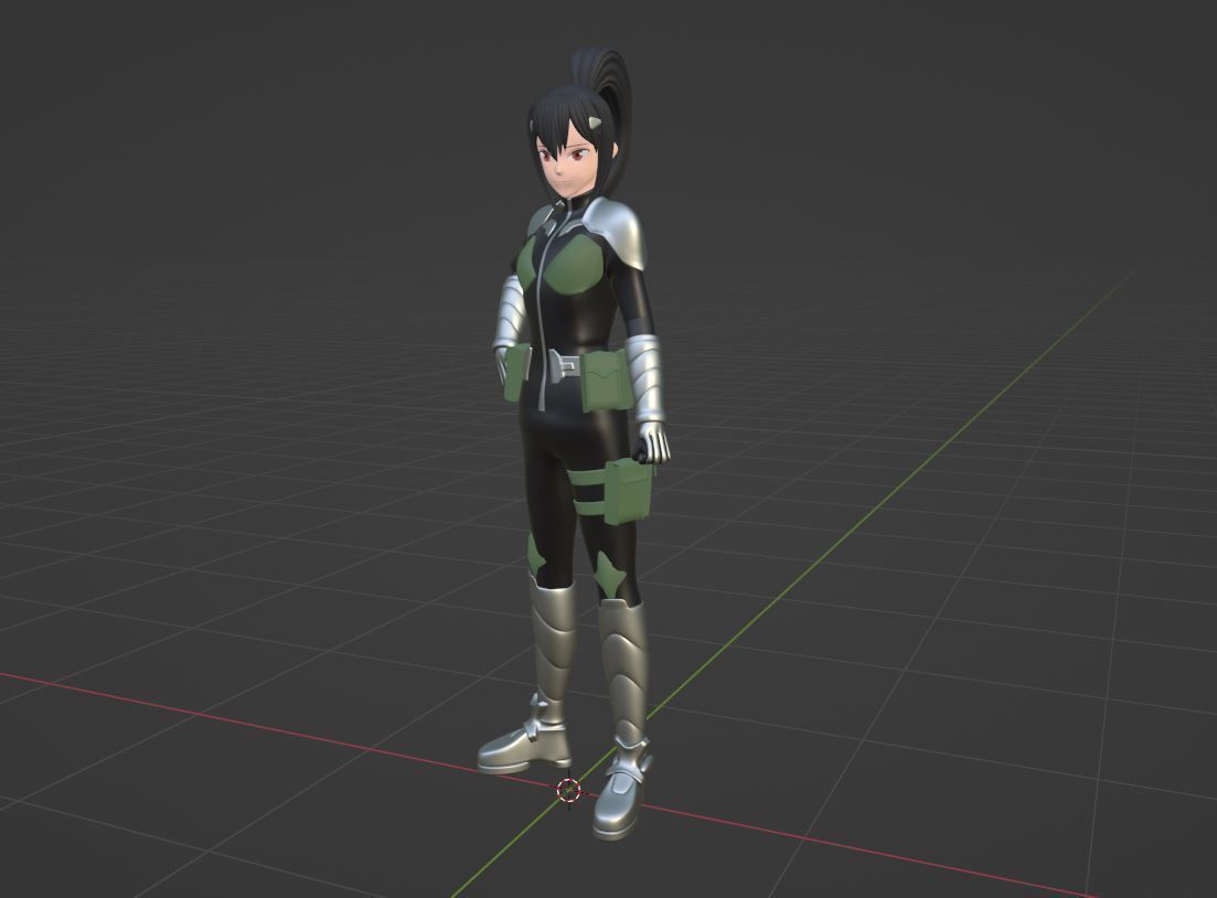 Mina Ashiro - Kaiju no8 3D model_5