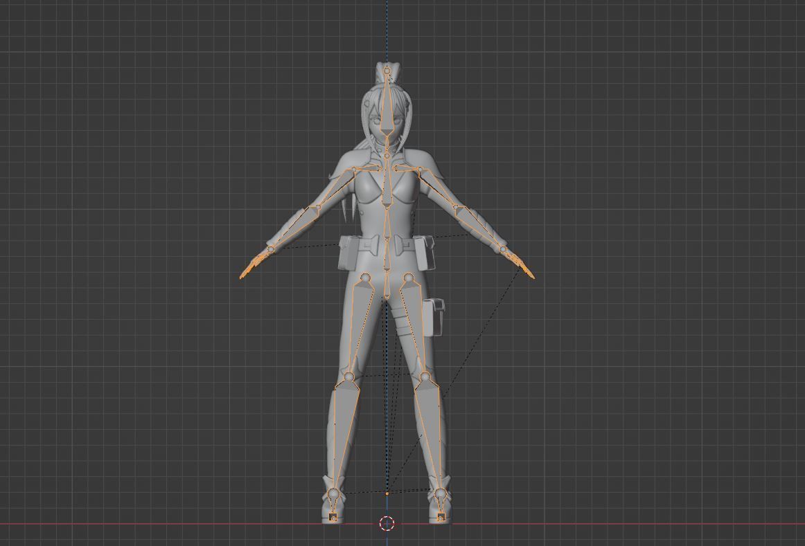 Mina Ashiro - Kaiju no8 3D model_14