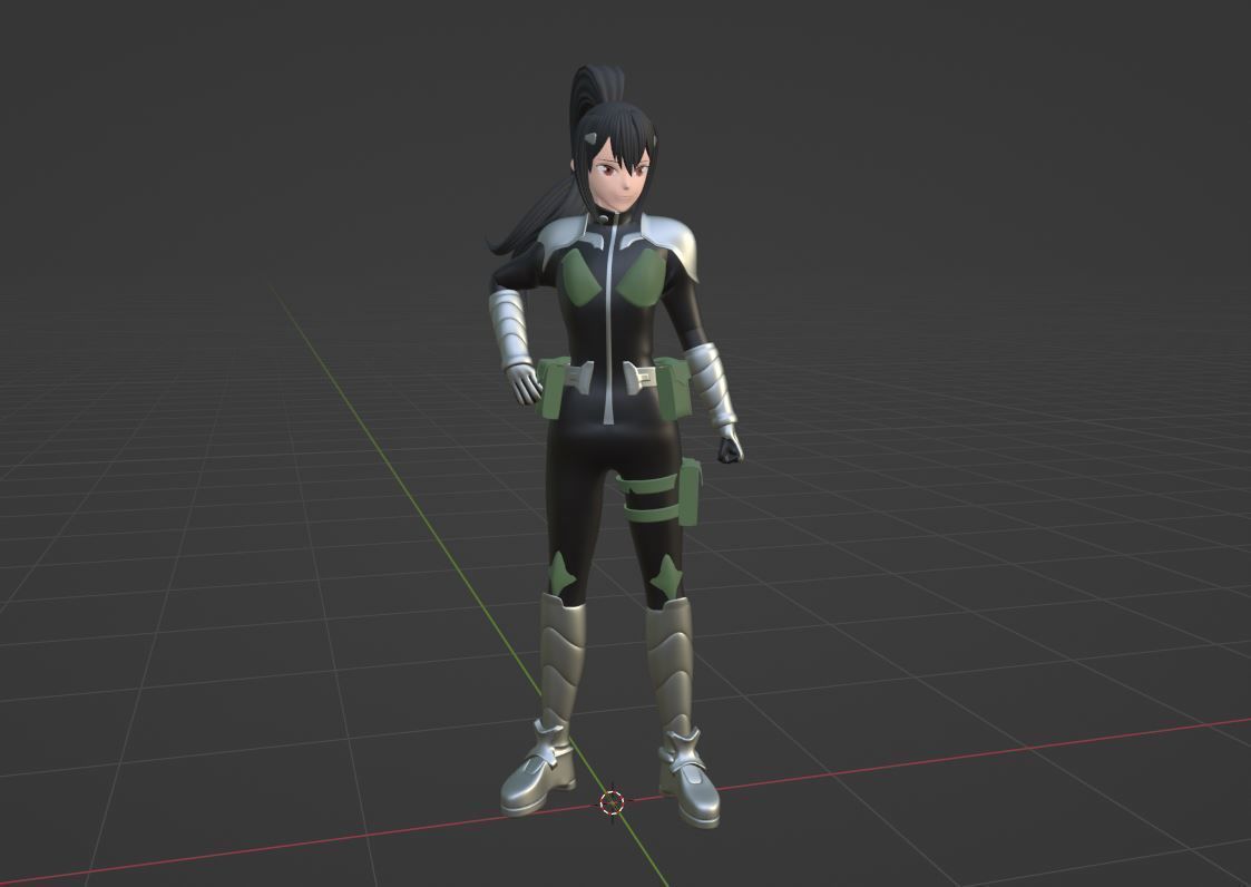 Mina Ashiro - Kaiju no8 3D model_4