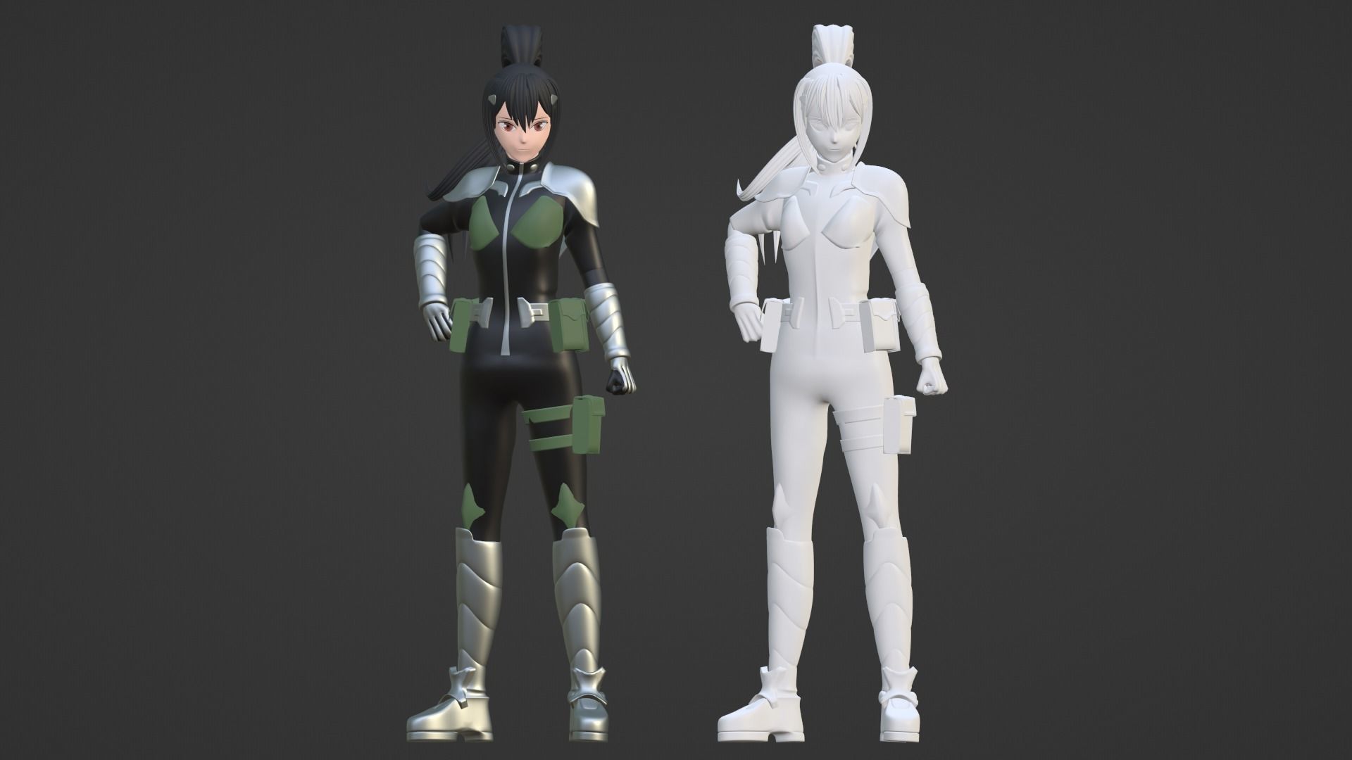 Mina Ashiro - Kaiju no8 3D model_16