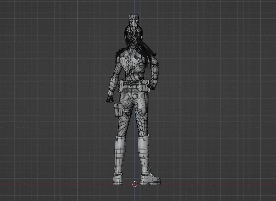 Mina Ashiro - Kaiju no8 3D model_11