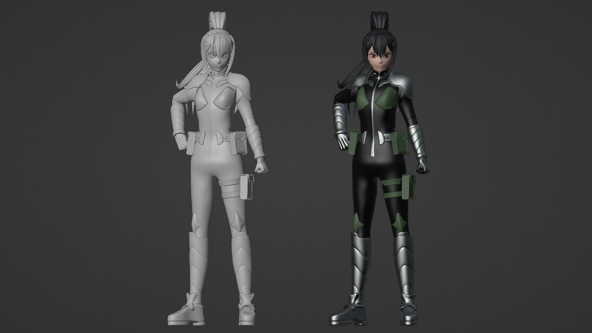 Mina Ashiro - Kaiju no8 3D model_18