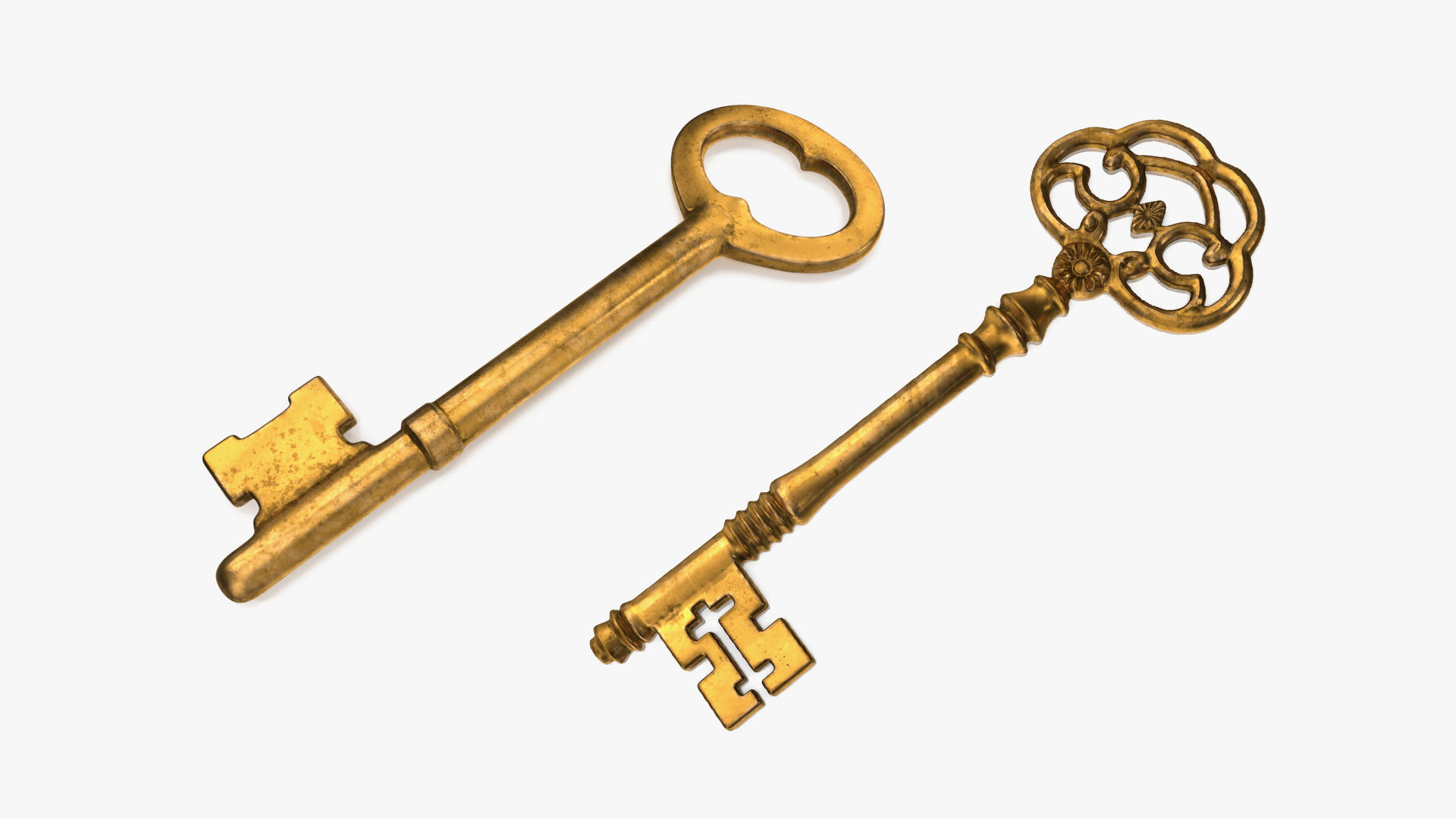 Vintage Keys Collection 3D Model Pack