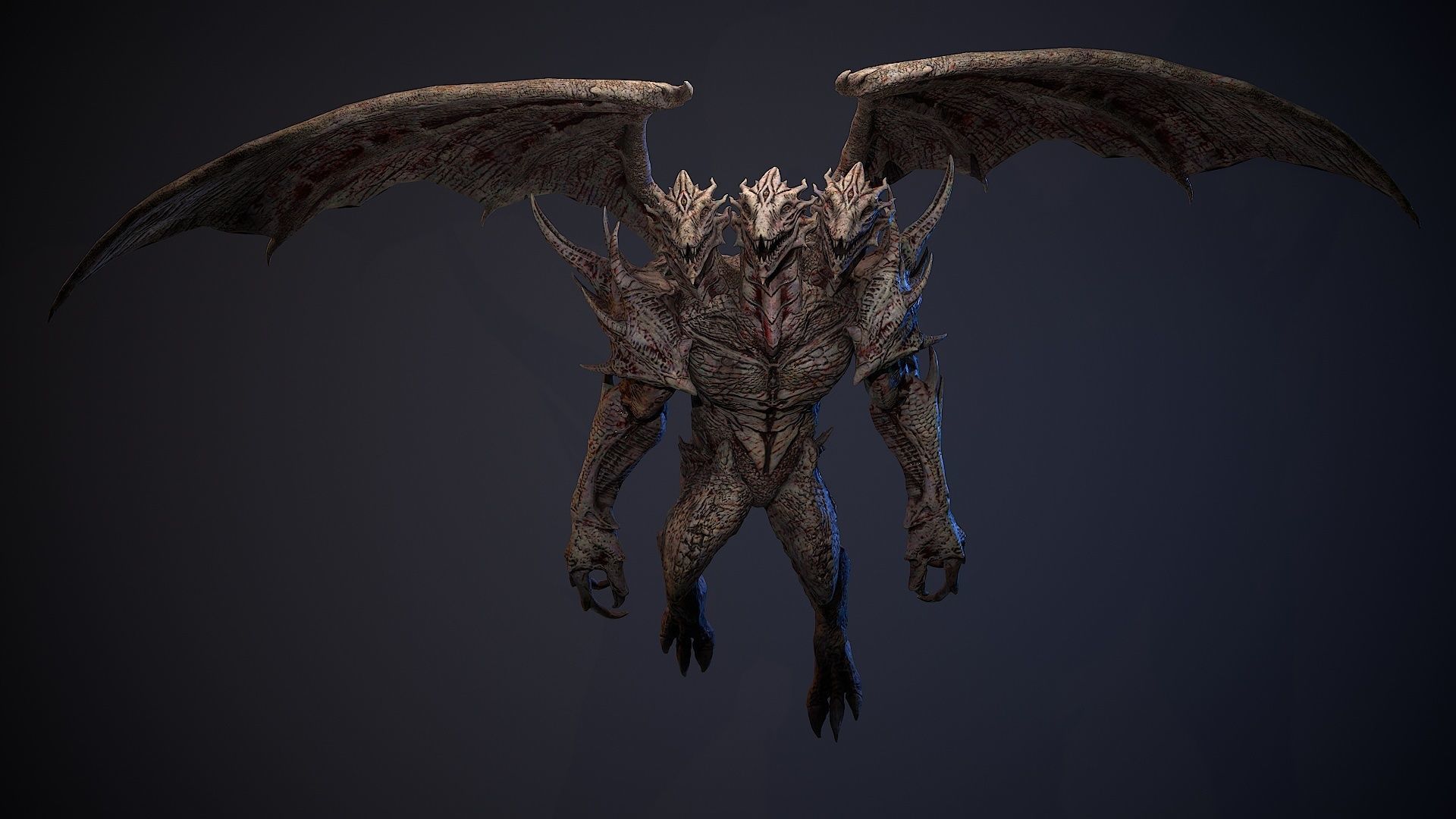 Draconid 1 Low-poly 3D model_22