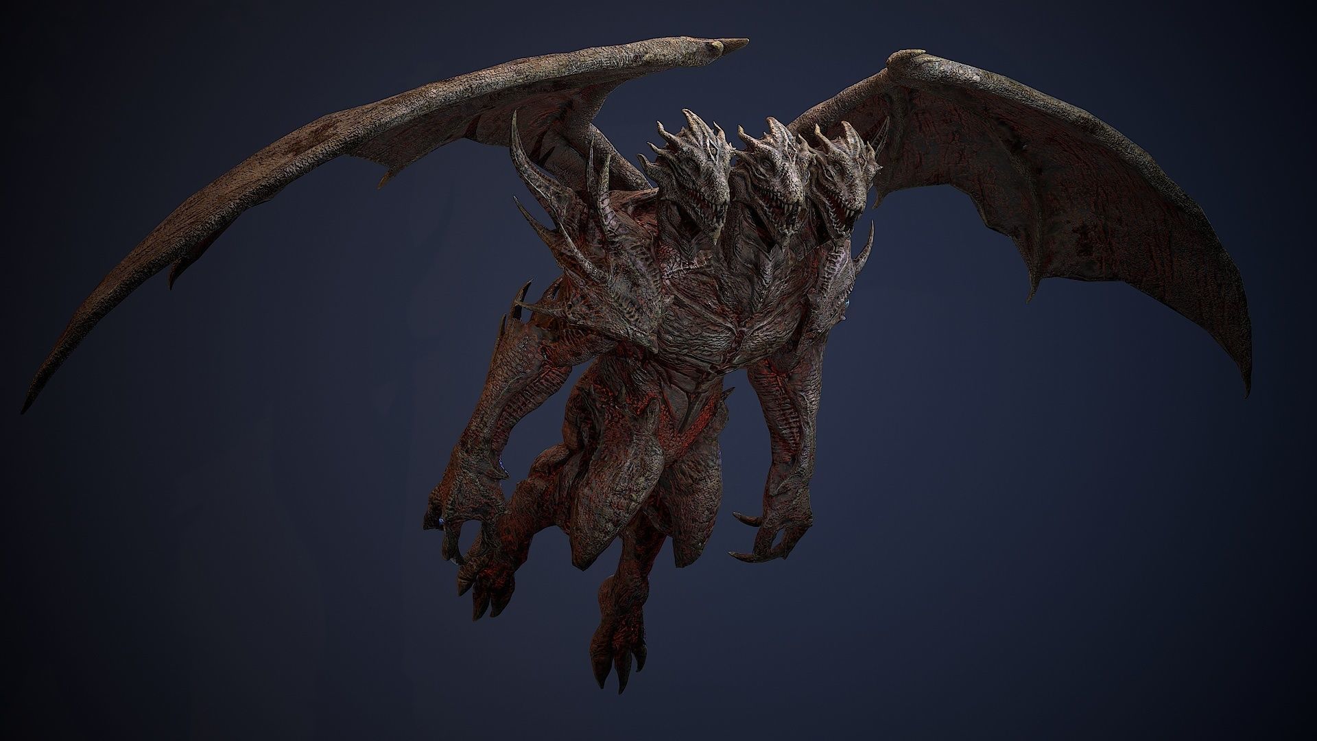 Draconid 1 Low-poly 3D model_20
