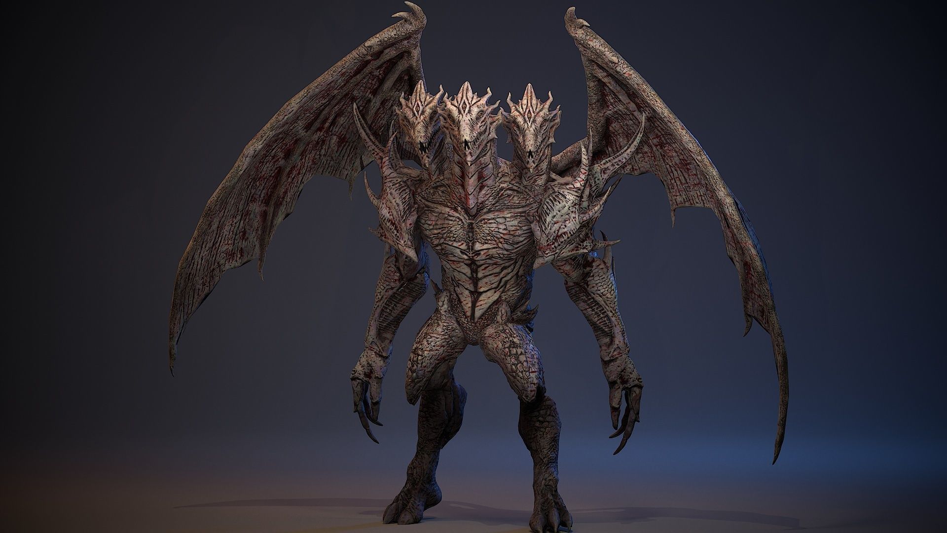 Draconid 1 Low-poly 3D model_15
