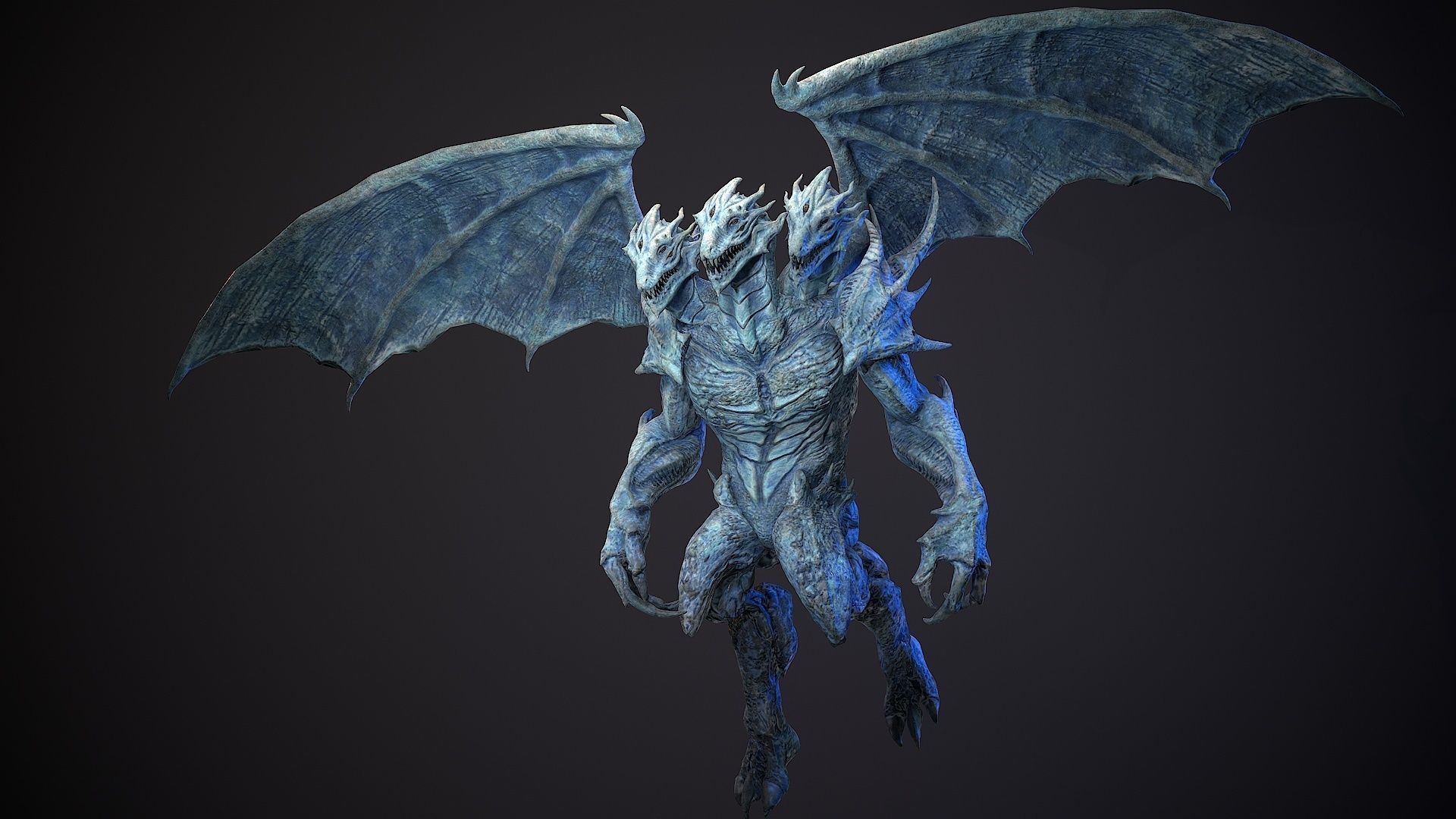 Draconid 1 Low-poly 3D model_21