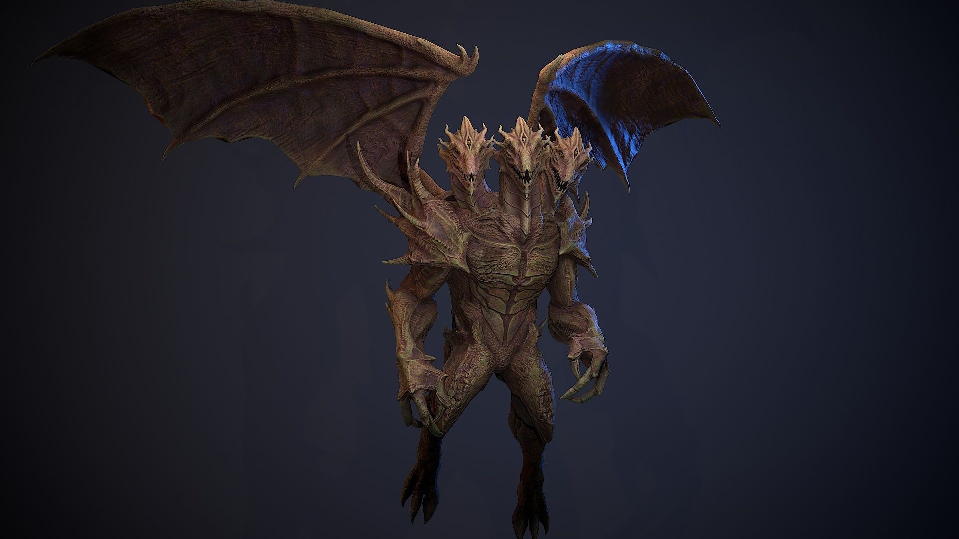 Draconid 1 Low-poly 3D model_18