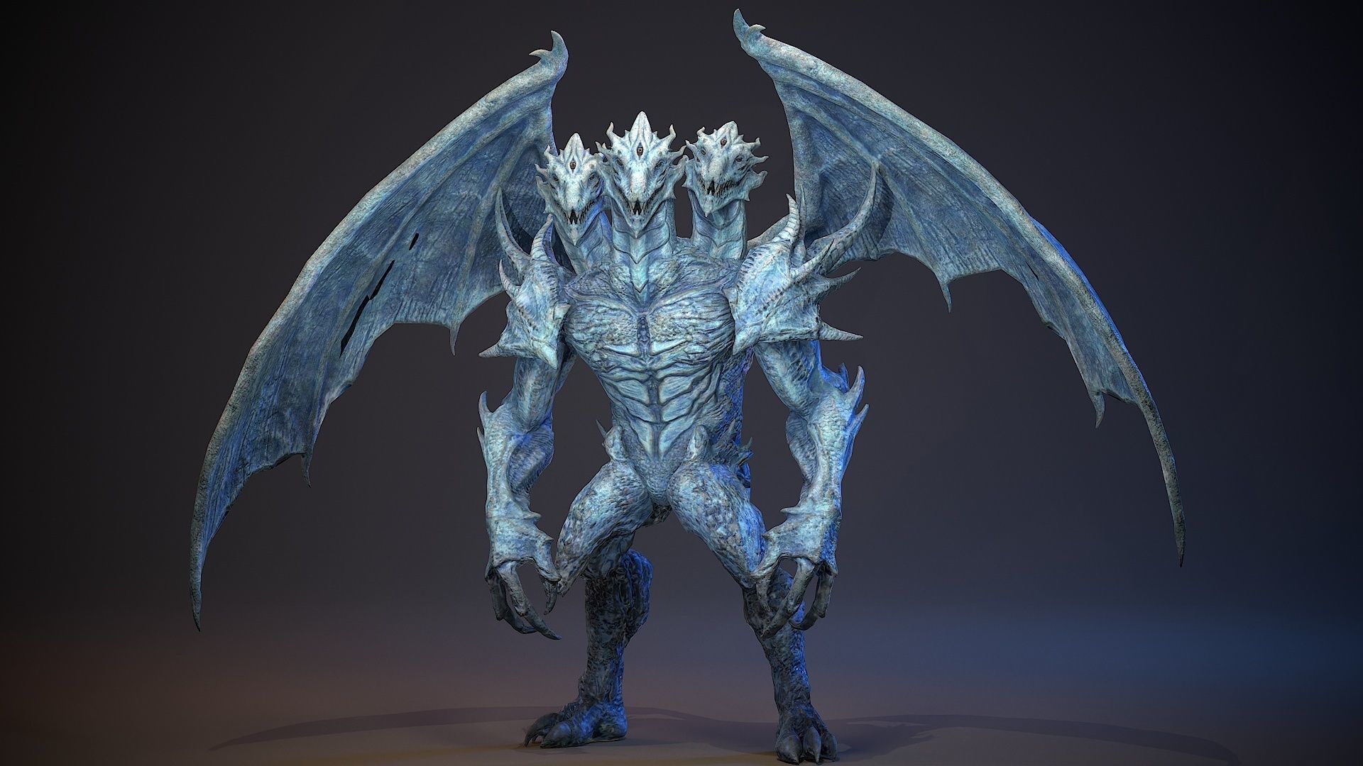 Draconid 1 Low-poly 3D model_11