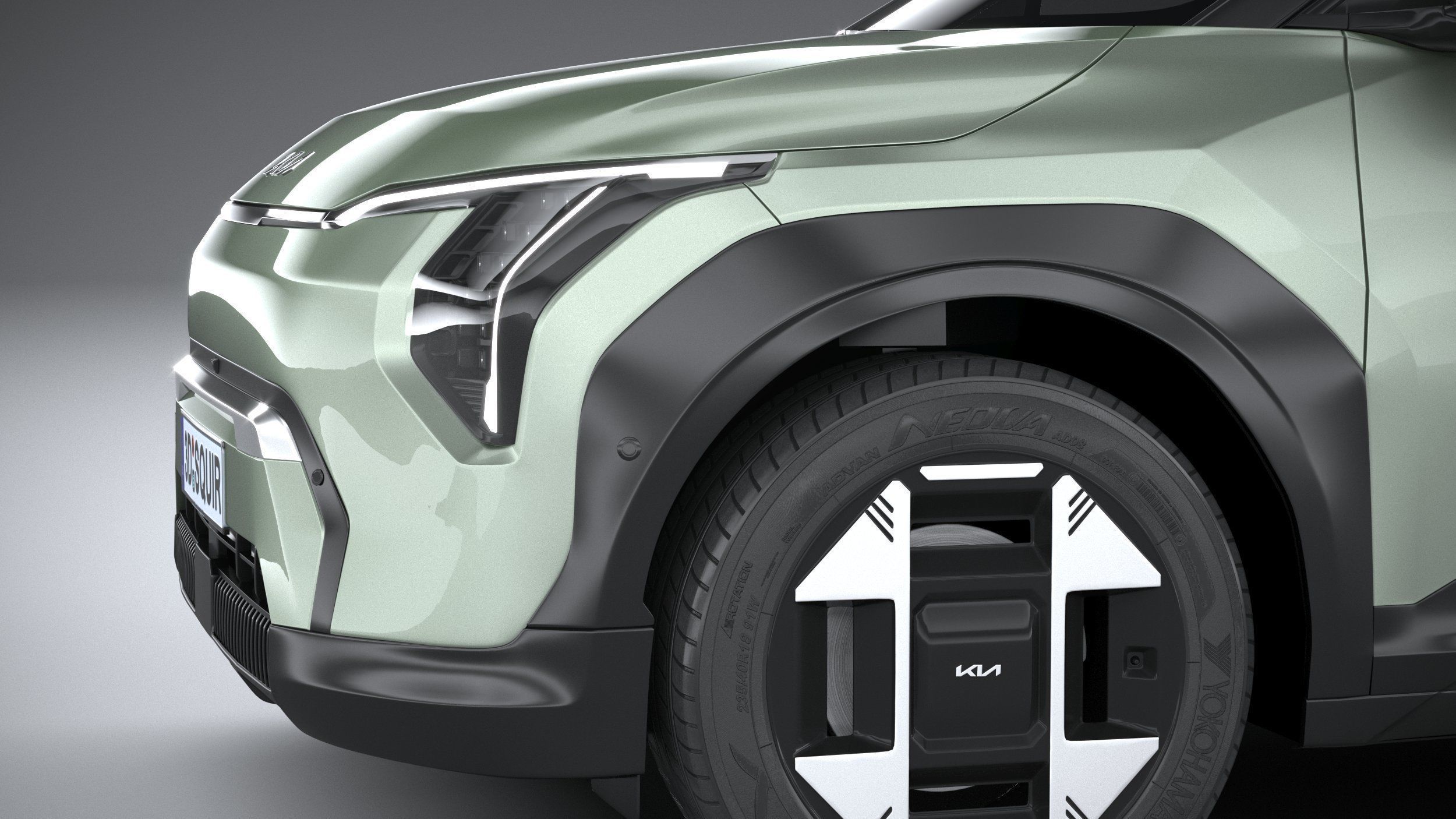 Kia EV3 regular 2025 3D model_3