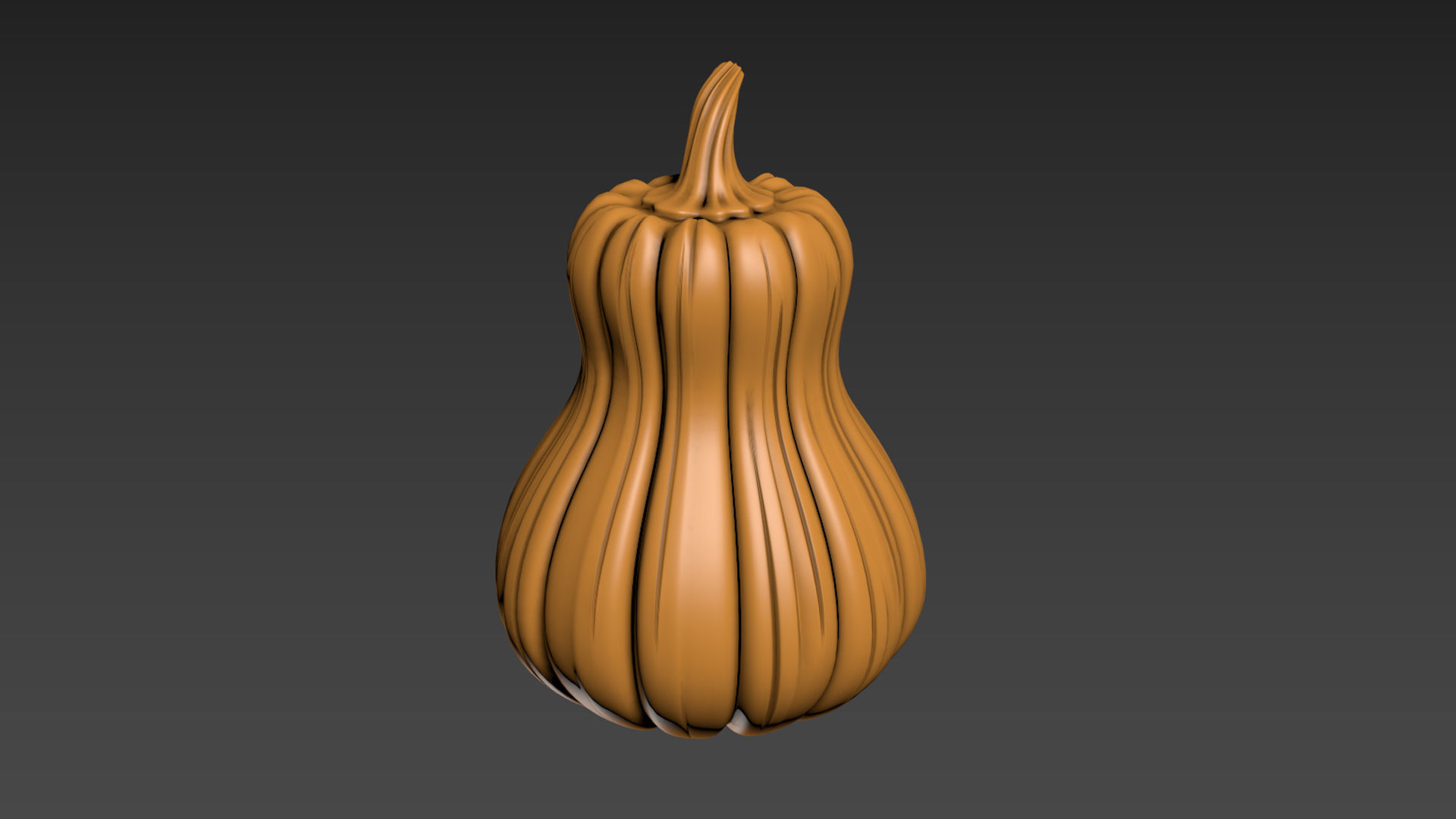 Pumpkin Vegetable2 3D print model_2