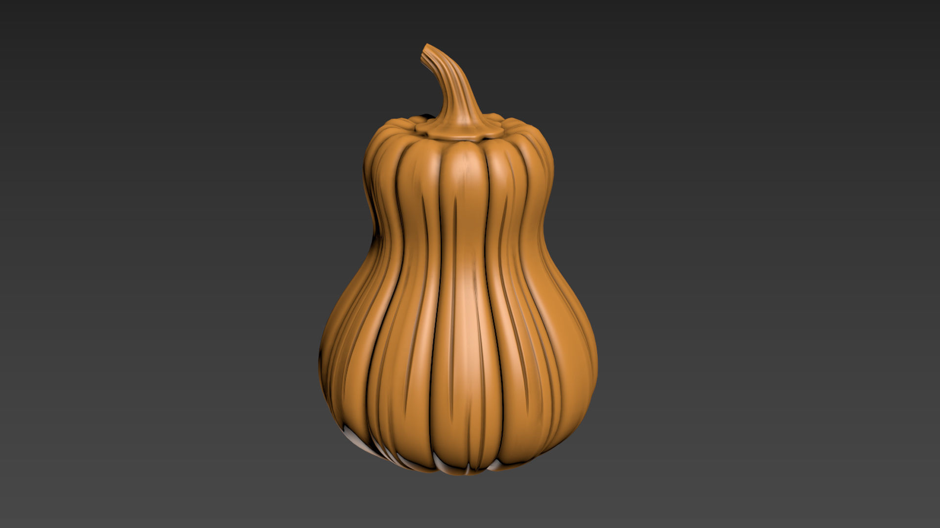 Pumpkin Vegetable2 3D print model_4