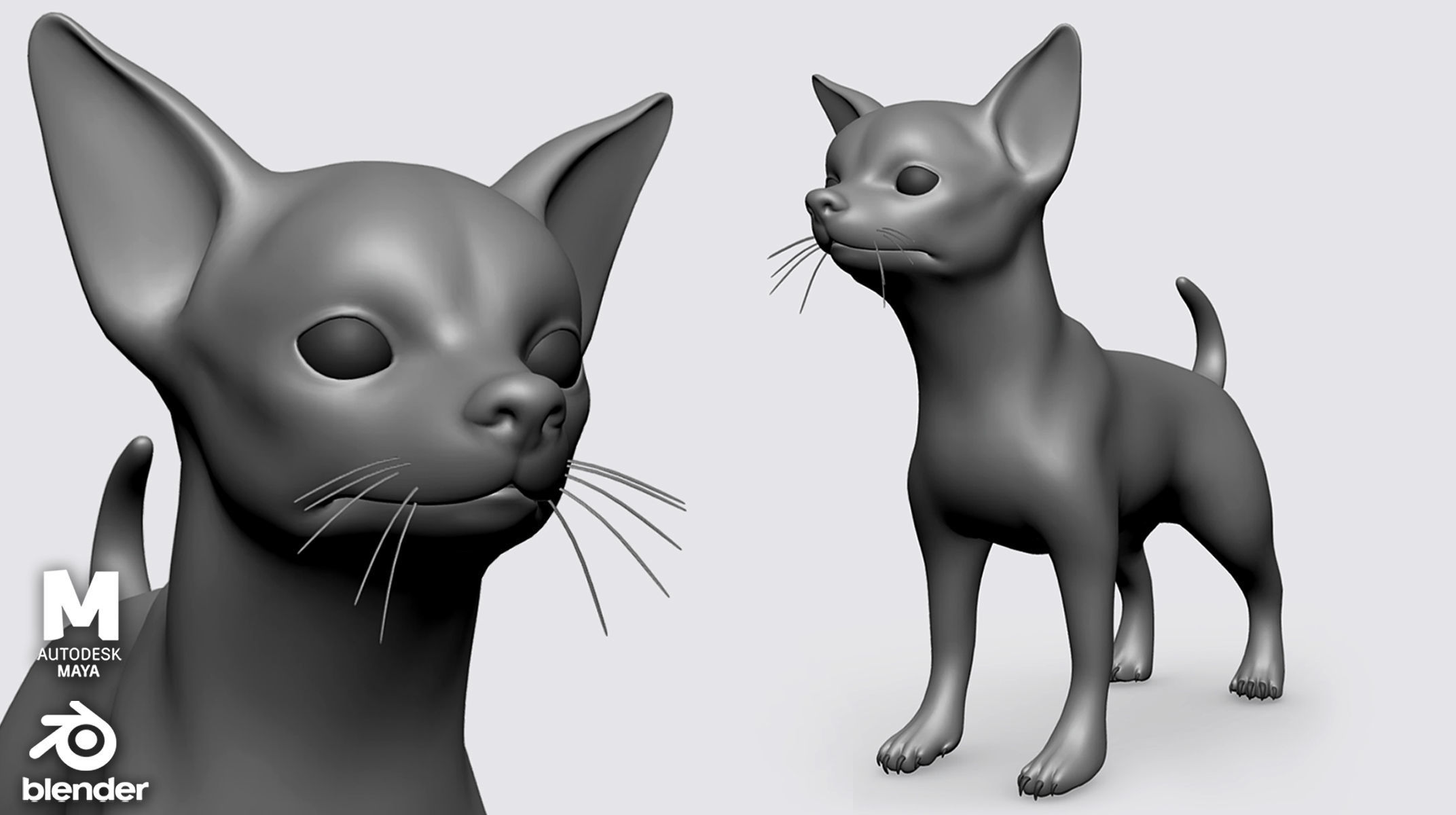 7 Mega Dog BaseMesh Pack 3D Model Collection_7