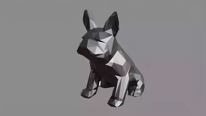 Lowpoly dog