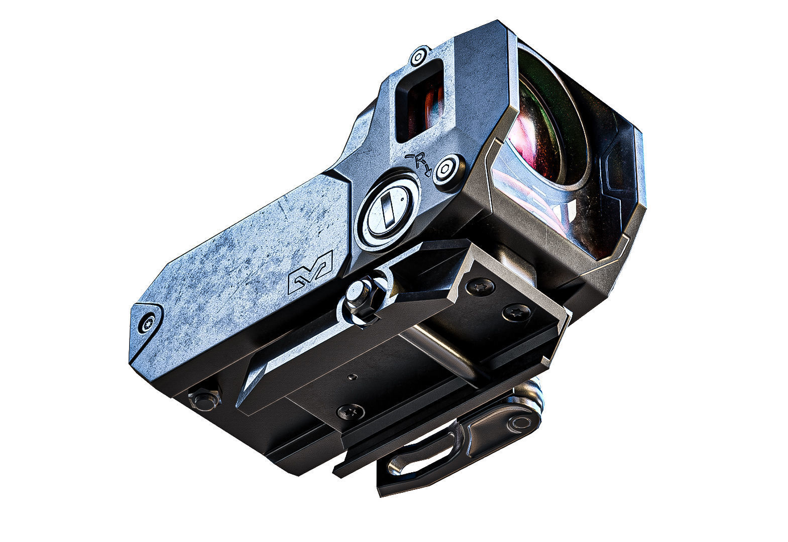 Mepro M22 Sight Lowpoly Scope Low-poly 3D model_3